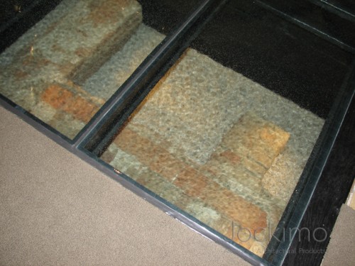 jamestownarchaearium historicglassflooring close